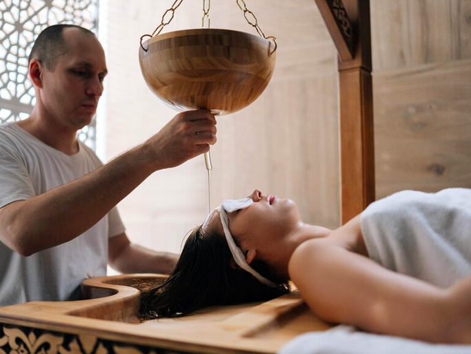 Shirodhara for spiritual healing