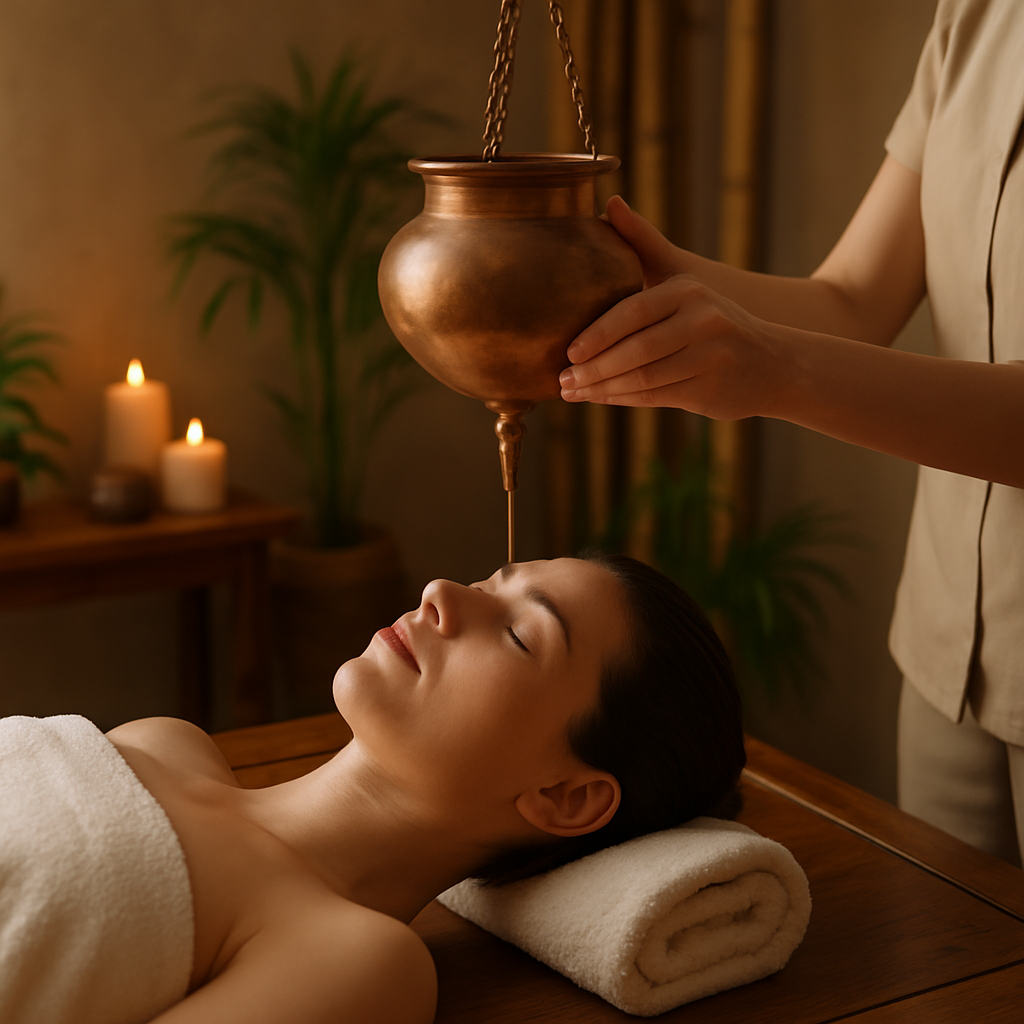 Shirodhara for mental relaxation